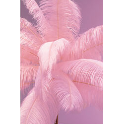 Floor Lamp Feather Palm Pink 165cm