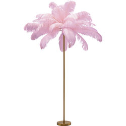 Floor Lamp Feather Palm Pink 165cm