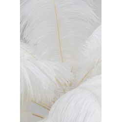 Lámpara pie Feather Palm blanco 165cm