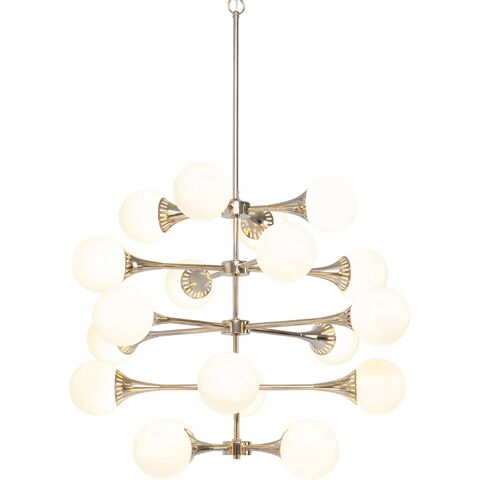 Pendant Lamp Bulb Fiction 20 Silver Ø102cm
