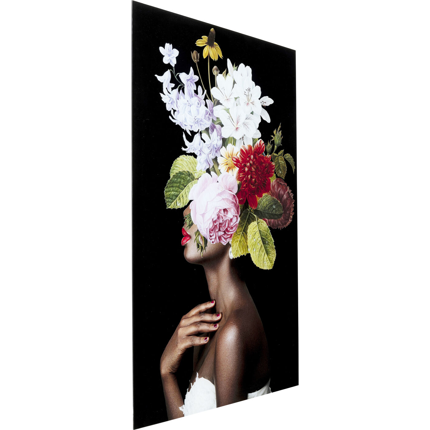 Cuadro cristal Ms. Bouquet 80x120cm KARE Chile