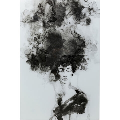Cuadro cristal Smokey Hair 100x150cm
