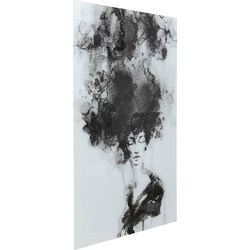 Glasbild Smokey Hair 100x150cm