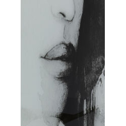 Quadro in vetro Smokey Face 100x150cm