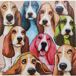 Canvas Picture Doggy Eye's 100x100cm
