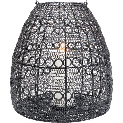 Lantern Hayat Cone Black 37cm