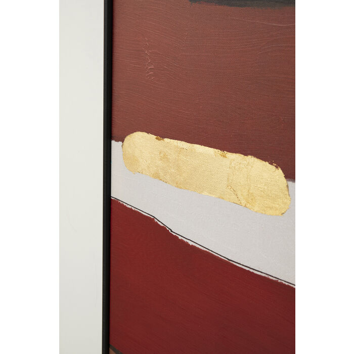 Tableau encadré Abstract Shapes fuchsia 73x143cm