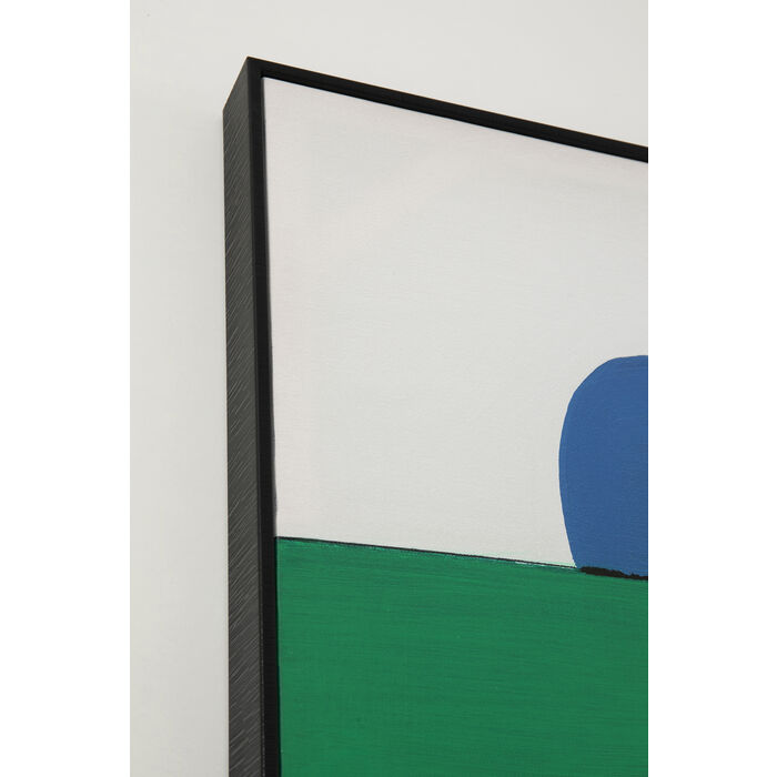 Cuadro Abstract Shapes verde 73x143cm