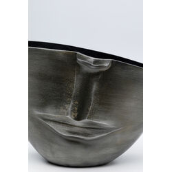 Vase Half Face Anthrazit 31cm