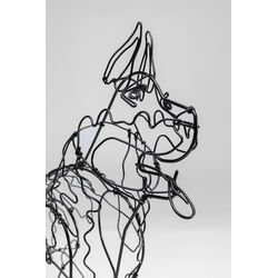 Oggetto decorativo Wire Attack Dog 36cm