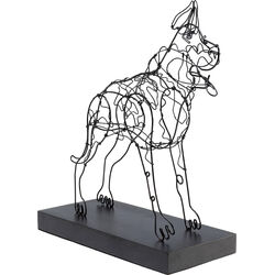 Oggetto decorativo Wire Attack Dog 36cm