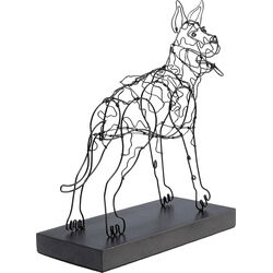 Deko Objekt Wire Attack Dog 36cm