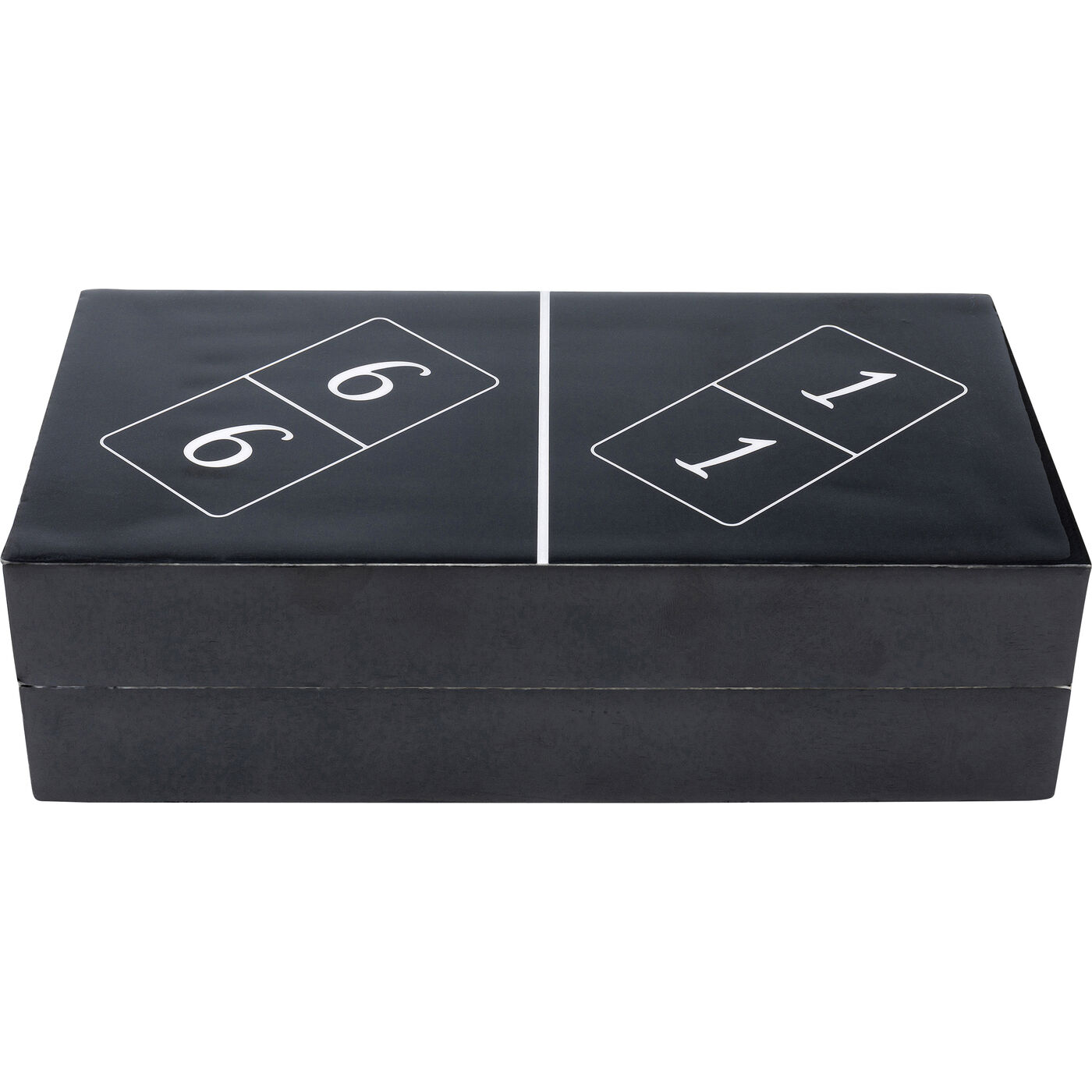 Objeto deco Domino negro 24x7cm