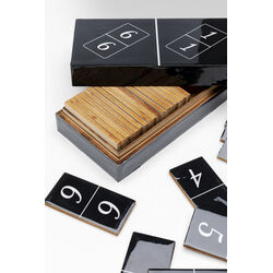 Oggetto decorativo Domino nero 24x7cm