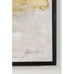 Quadro incorniciato Dust oro 120x120cm