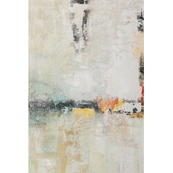 Gerahmtes Bild Dust Gold 120x120cm