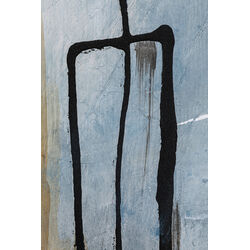 Cuadro Dust azul 100x100cm