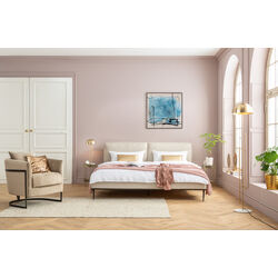 54196 - Quadro incorniciato Dust blu 100x100cm