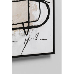 Framed Picture Dust Grey 100x100cm