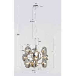 Hängeleuchte Headlight Chrome