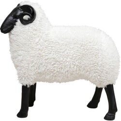 Deco Figurine Bathilde Ram White 78cm