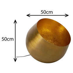 Bodenleuchte Apollon Smooth Graphit Ø50cm