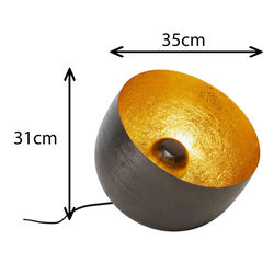 Bodenleuchte Apollon Smooth Graphit Ø35cm