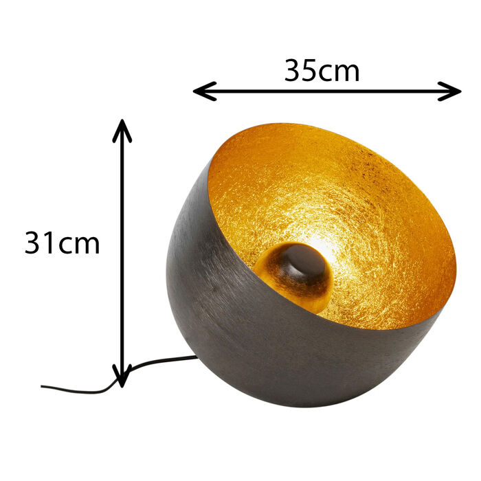 Bodenleuchte Apollon Smooth Graphit Ø35cm