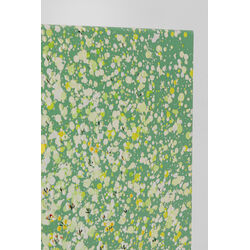 Tableau sur toile Flower Boat vert jaune 80x100cm