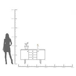 Deko Figur Skating Astronaut Weiß 33cm