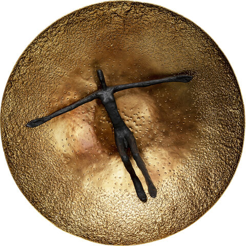 Deco pared Umano Brass Ø59cm
