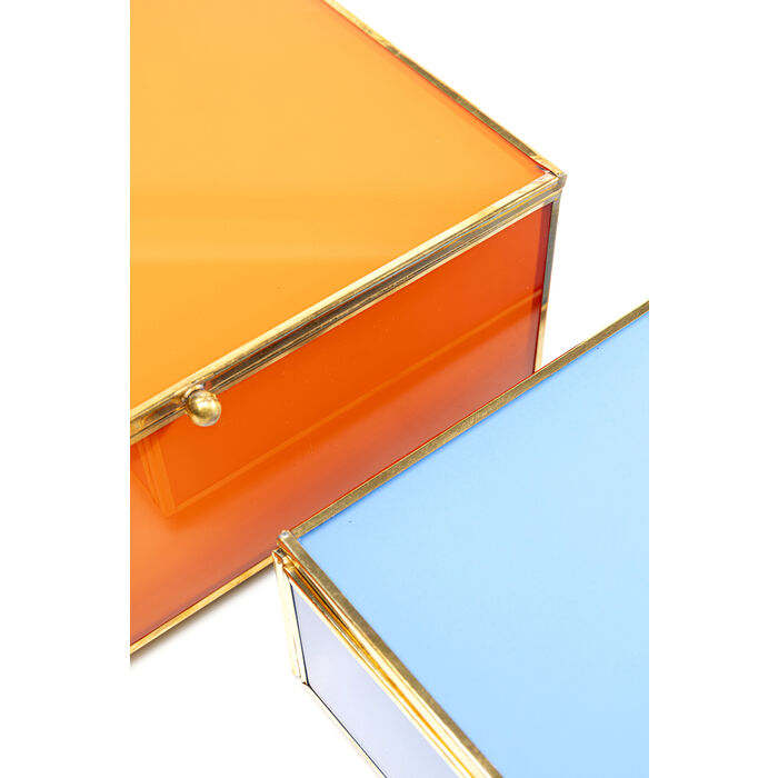 Box Neomi naranja azul (2/Set)