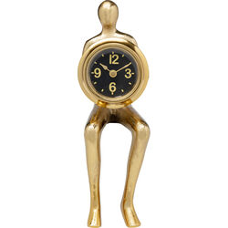 Reloj mesa Sitting Men dorado 8x27cm