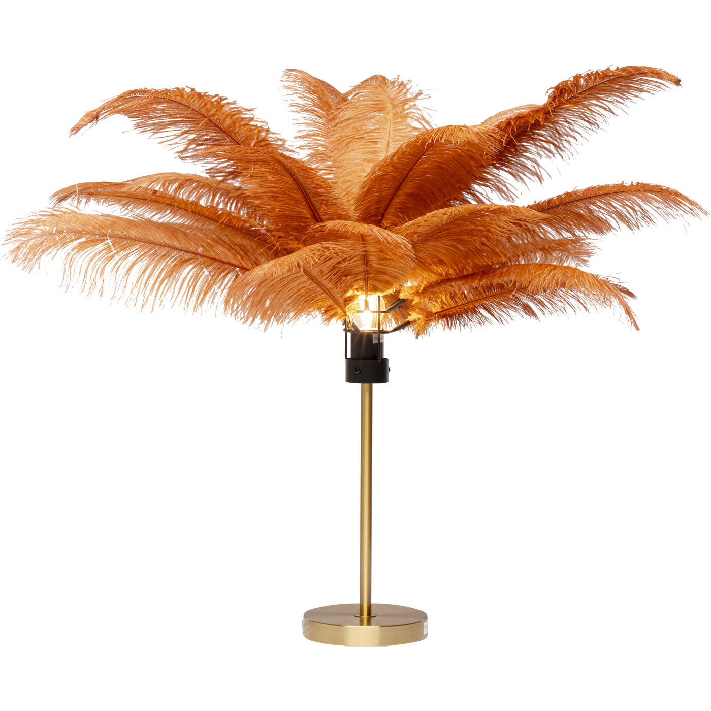 Lámpara mesa Feather Palm marrón 60cm