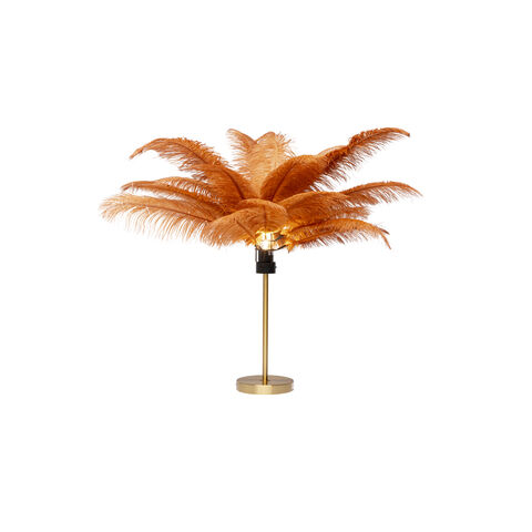 Lámpara mesa Feather Palm Rusty Red 60cm