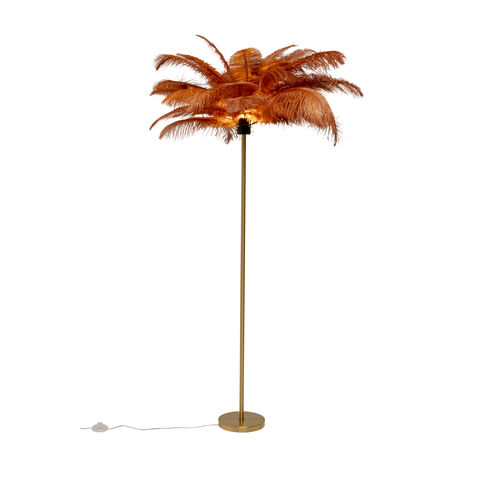 Lámpara pie Feather Palm Rusty Red 165cm