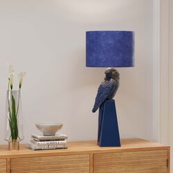 Lámpara mesa Parrot azul 84cm