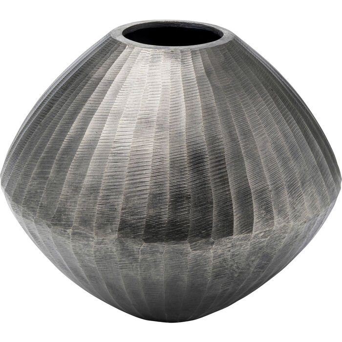 Vase décoratif Sacramento Carving argenté 30cm