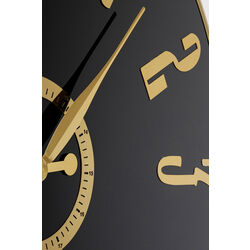 Reloj pared Casino negro Ø76cm