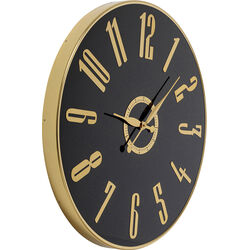 Reloj pared Casino negro Ø76cm