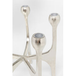 Candle Holder Stacky Silver 31cm