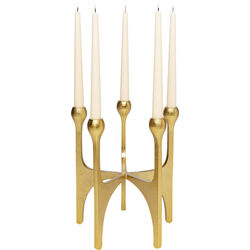 Candle Holder Stacky Gold 31cm