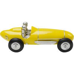 Objeto deco Racing Car amarillo 9cm