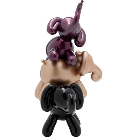 Figura deco Balloon Twisted Elephants 32cm