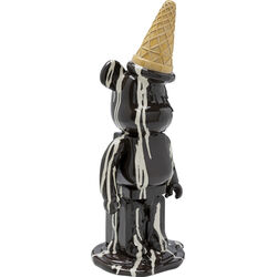 Figura deco Gelato Bear negro 40cm