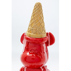 Deko Figur Gelato Bear Rot 40cm