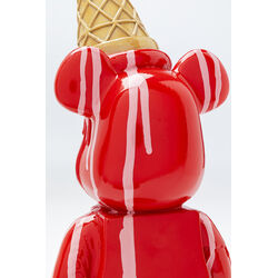 Figura deco Gelato Bear rojo 40cm