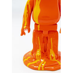 Figurine décorative Gelato Bear orange 40cm