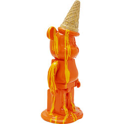 Deco Figurine Gelato Bear Orange 40cm