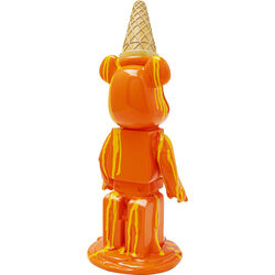 Figurine décorative Gelato Bear orange 40cm